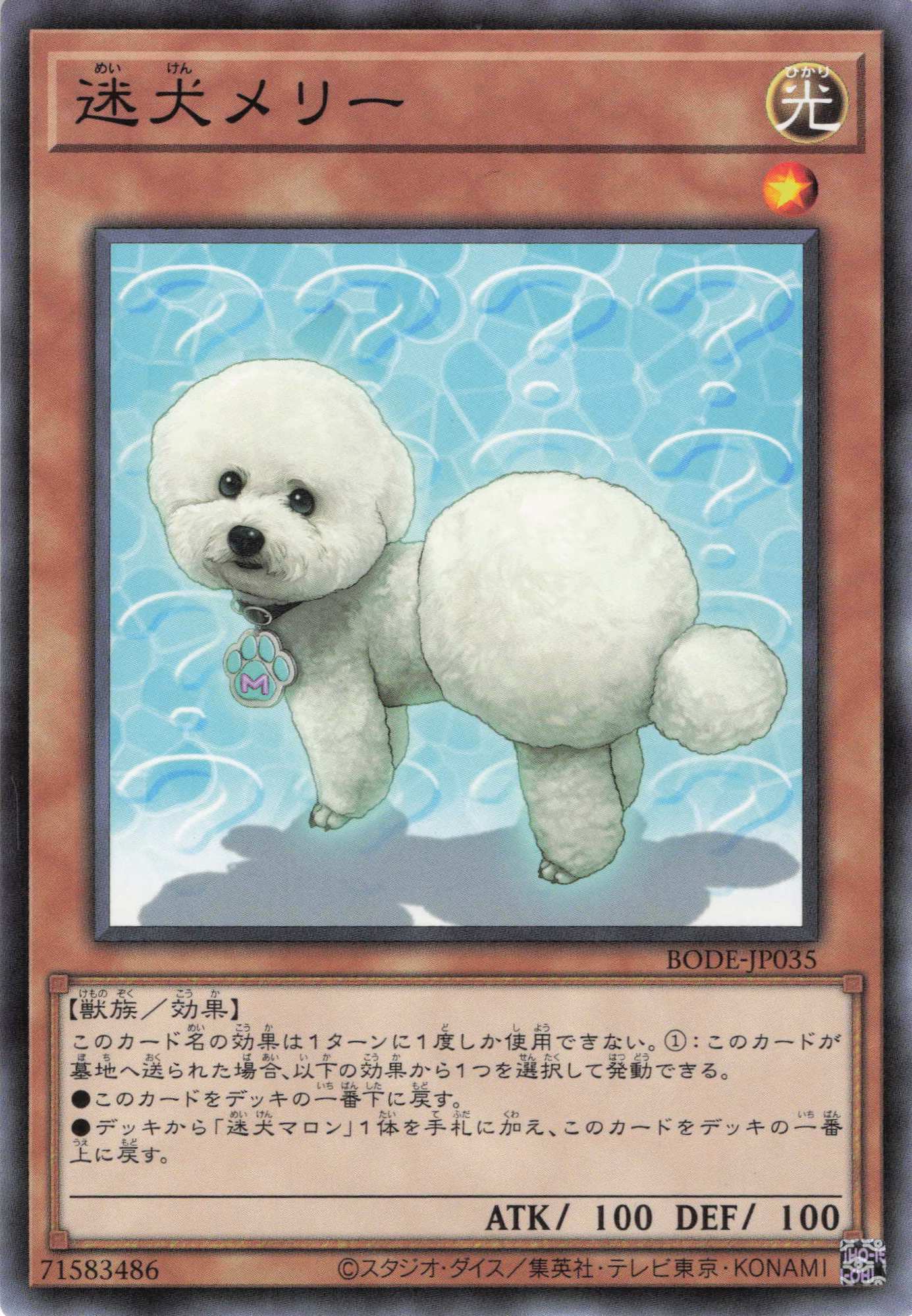 迷犬メリー【N】〈BODE-JP035〉