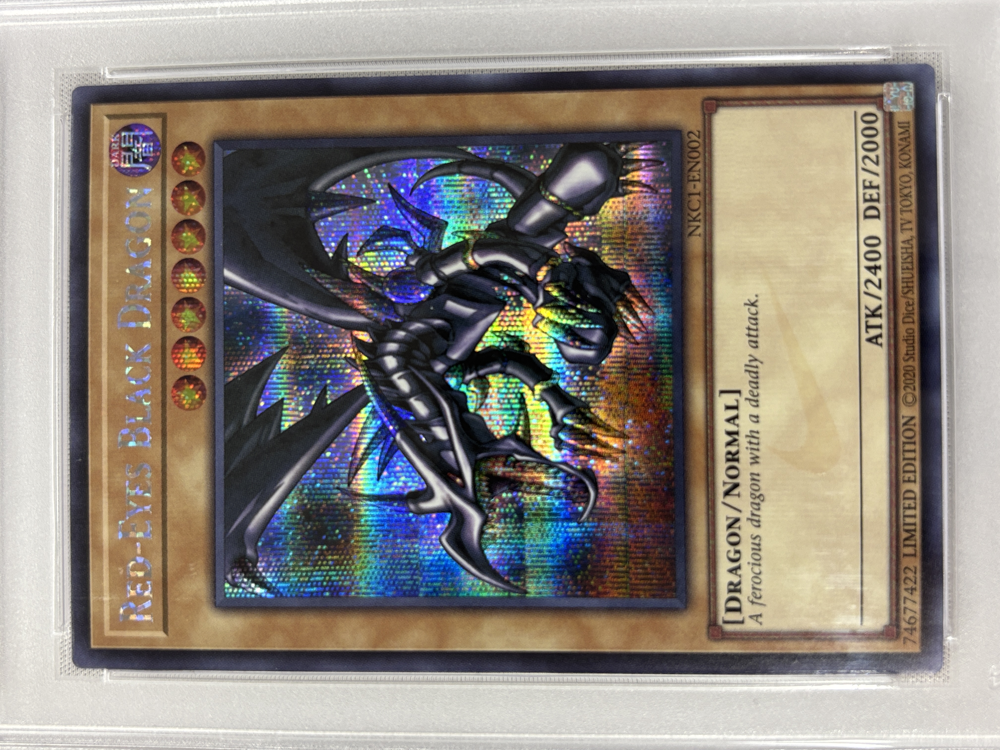 【PSA10】RED-EYES BLACK DRAGON(NIKE)【SE】〈NKC1-EN002〉