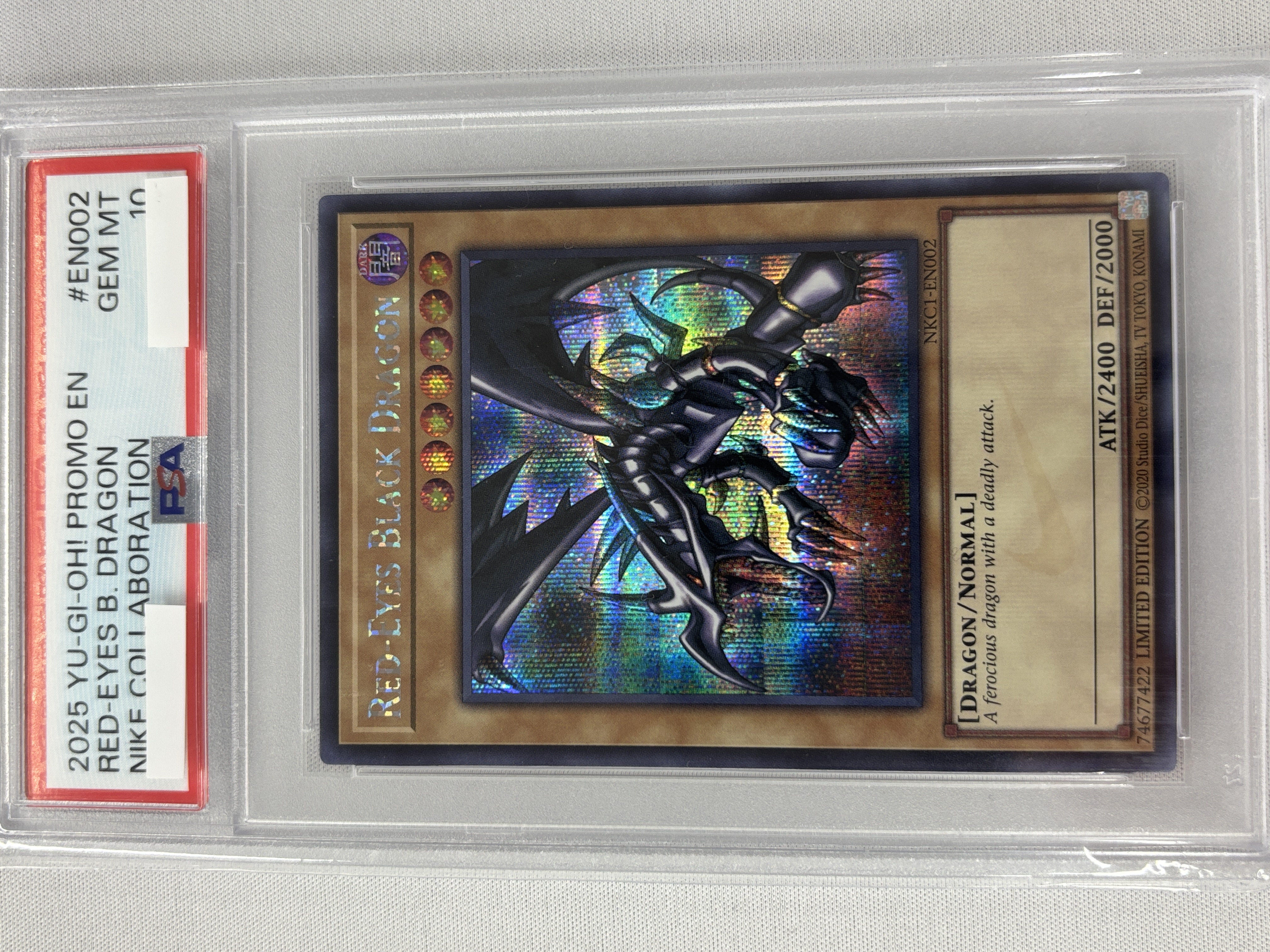 【PSA10】RED-EYES BLACK DRAGON(NIKE)【SE】〈NKC1-EN002〉