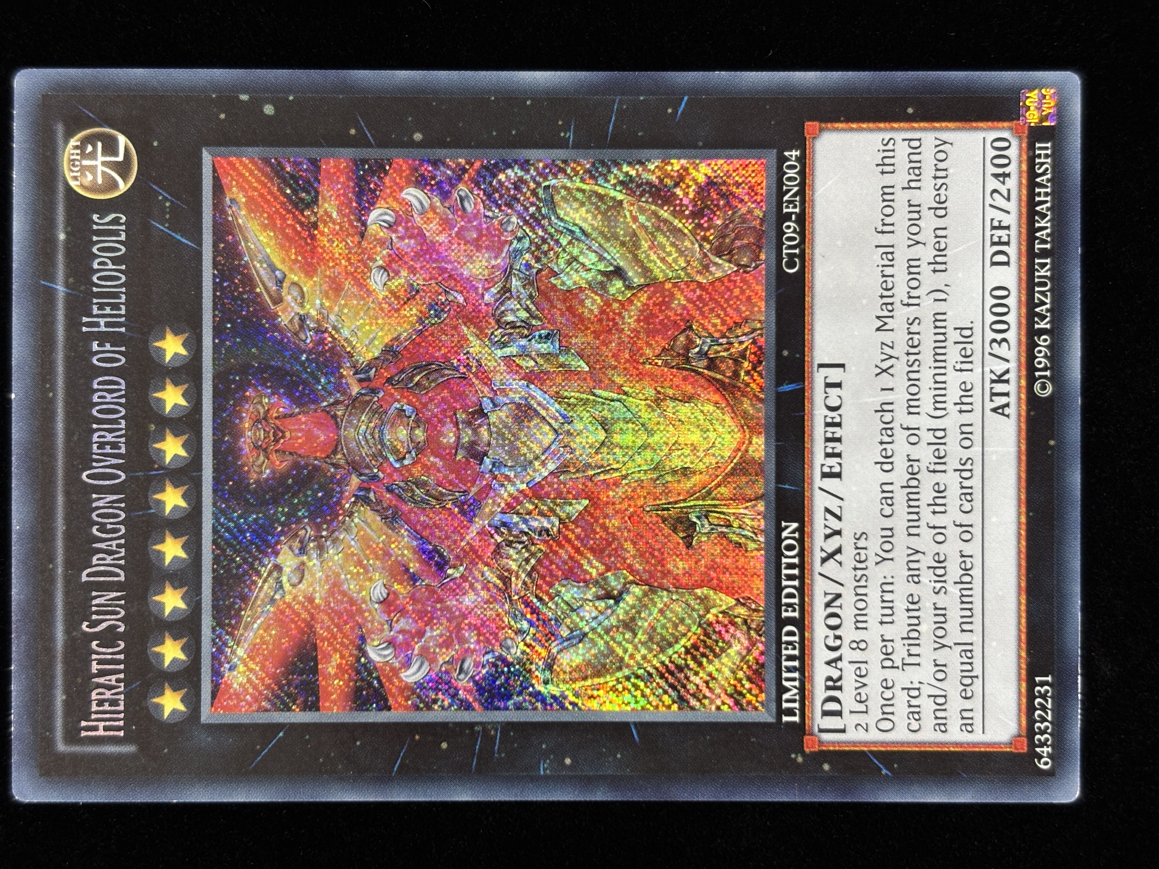 【状態C】●HIERATIC SUN DRAGON OVERLORD OF HELIOPOLIS(CT09-EN004)(SE)