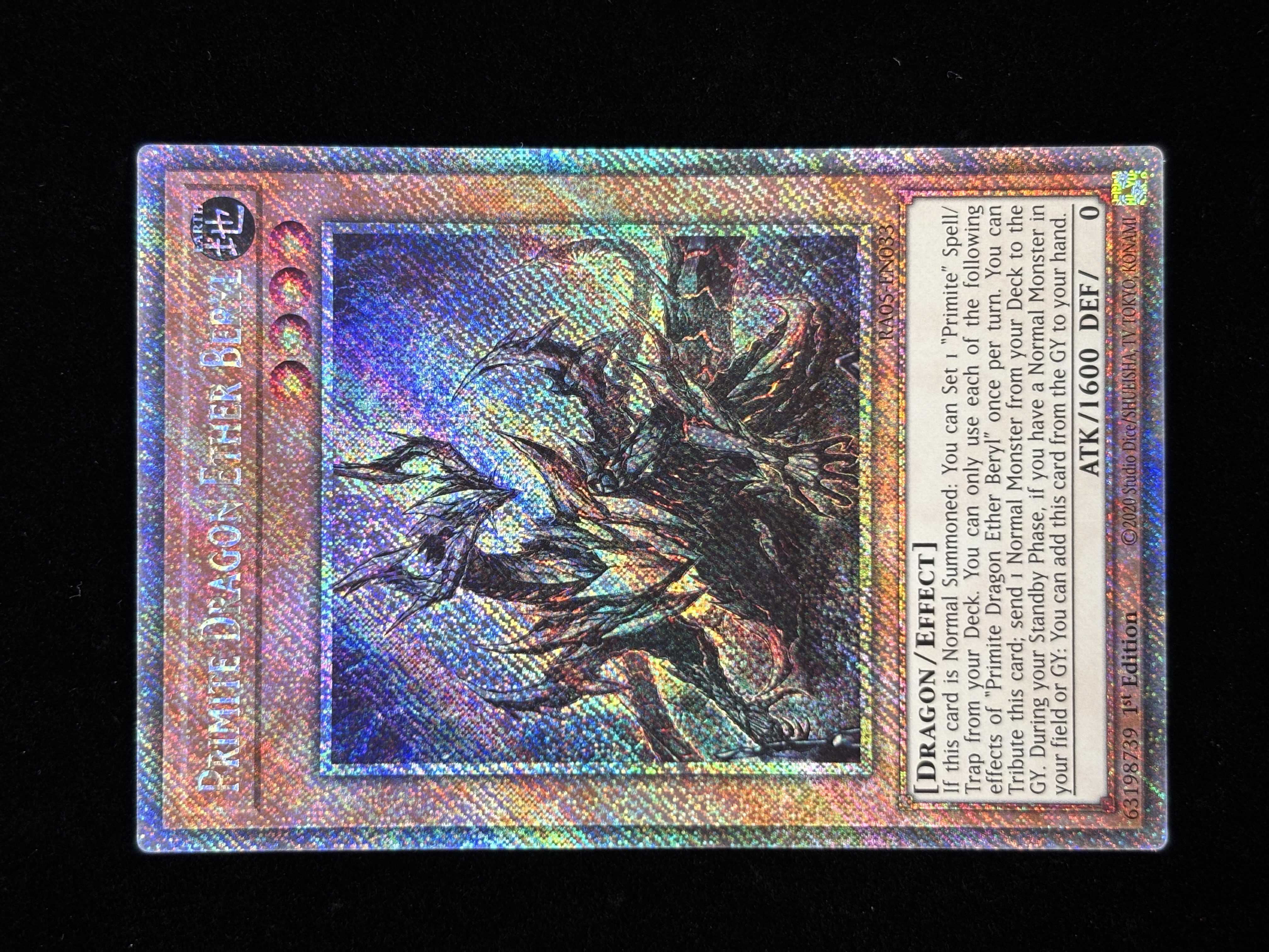 【状態C】●PRIMITE DRAGON ETHER BERYL(RA05-EN033)(Platinum)