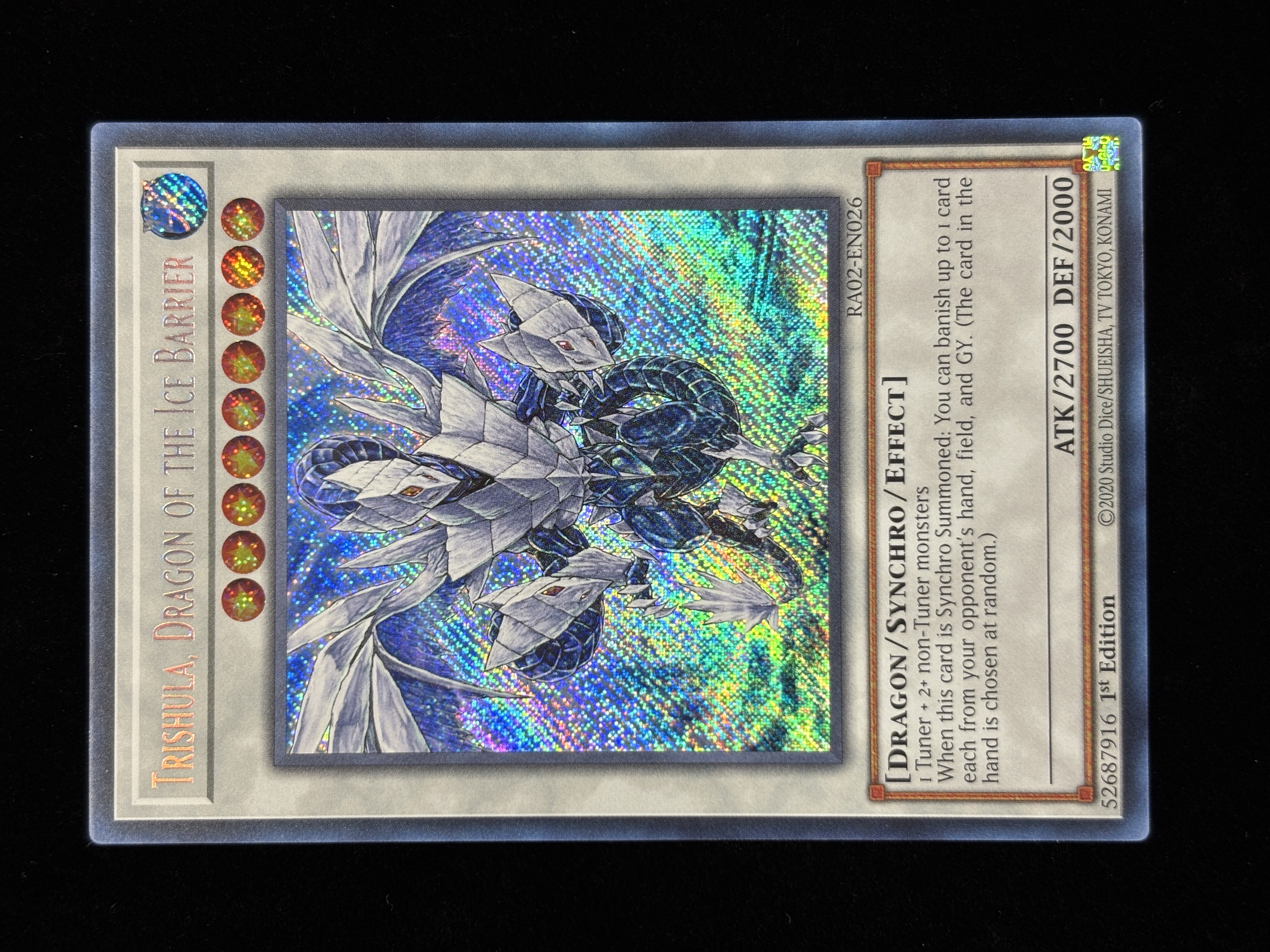 【状態C】●TRISHULA,DRAGON OF THE ICE BARRIER(RA02-EN026)(SE)