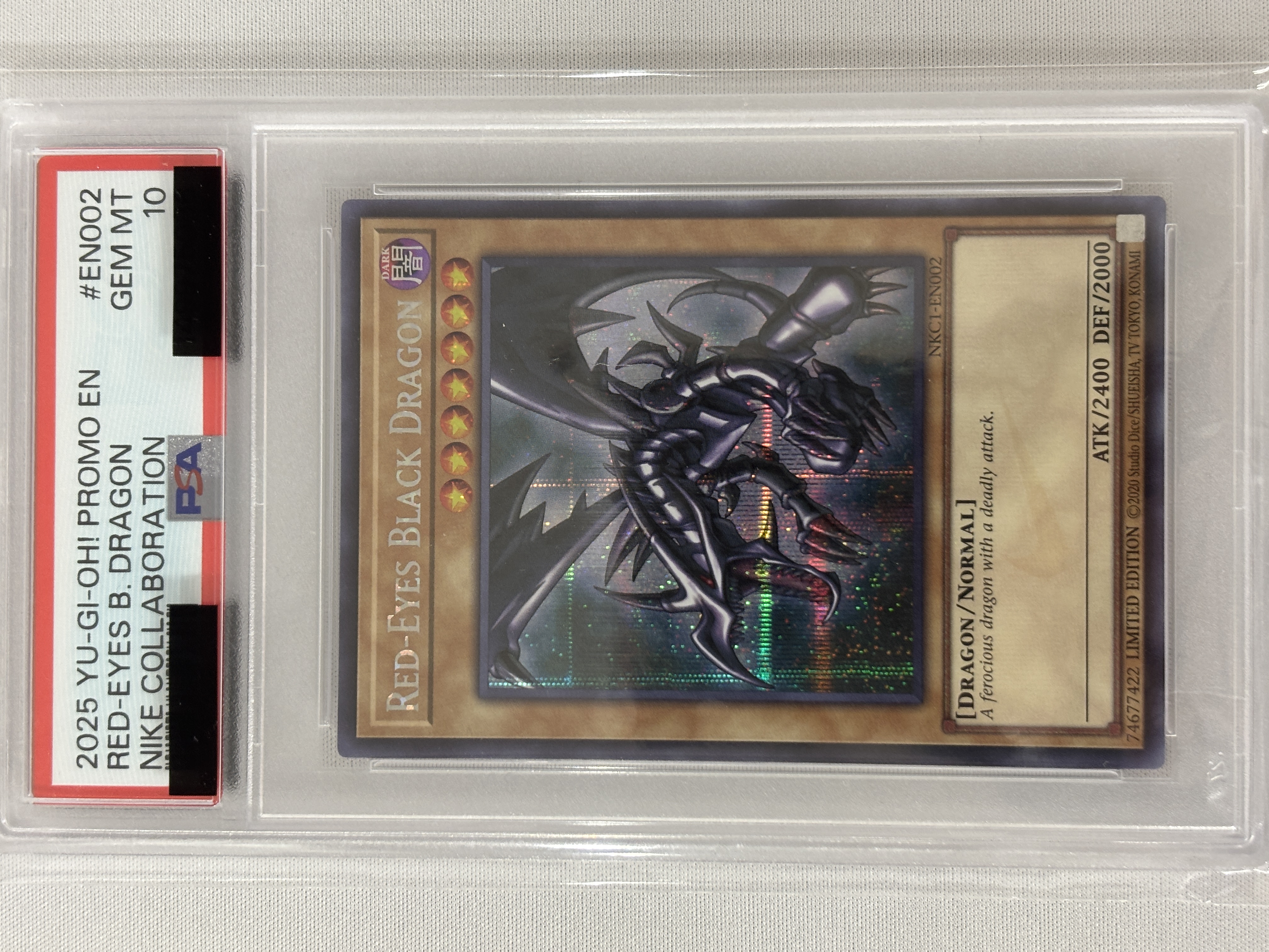 【PSA10】RED-EYES BLACK DRAGON(NIKE)【SE】〈NKC1-EN002〉