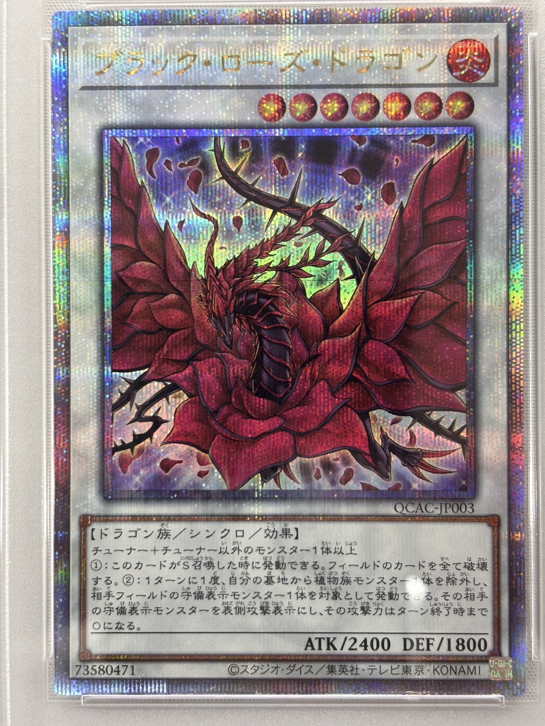【PSA10】ブラックローズドラゴン【QCSE】〈QCAC-JP003〉