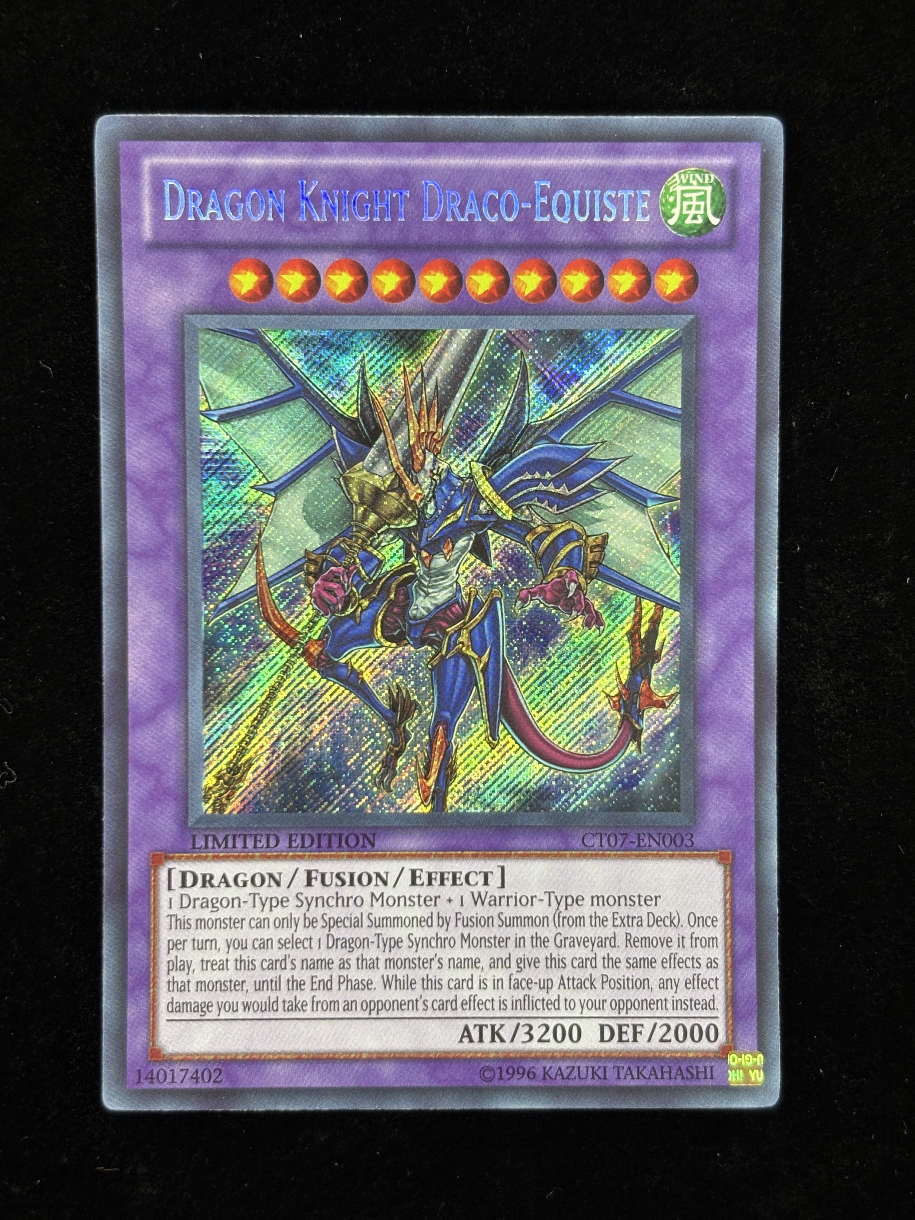 【状態B】●DRAGON KNIGHT DRACO-EQUISTE(CT07-EN003)(SE)