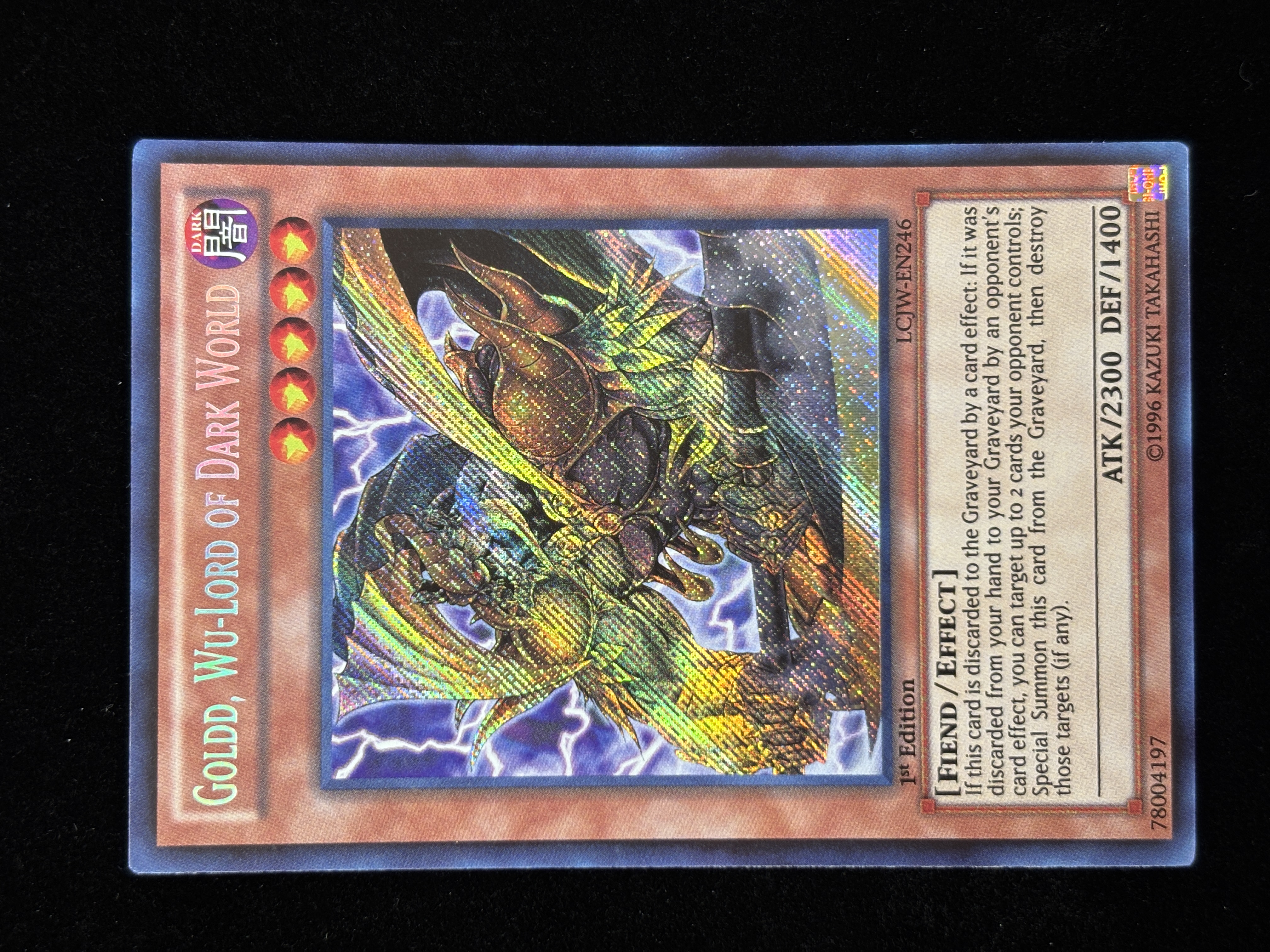 【状態B】●GOLDD, WU-LORD OF DARK WORLD(LCJW-EN246)(SE)A
