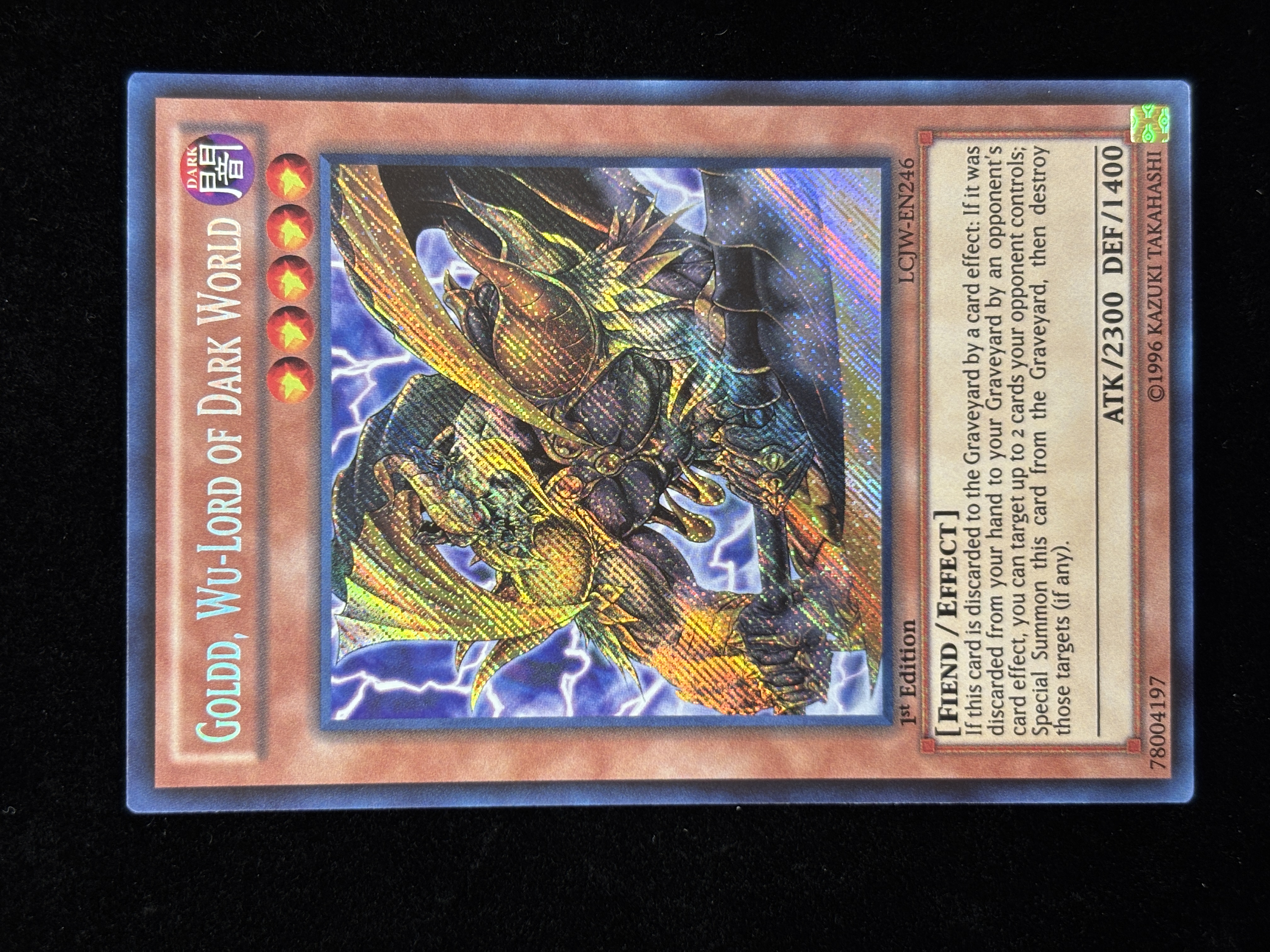 【状態B】●GOLDD, WU-LORD OF DARK WORLD(LCJW-EN246)(SE)C