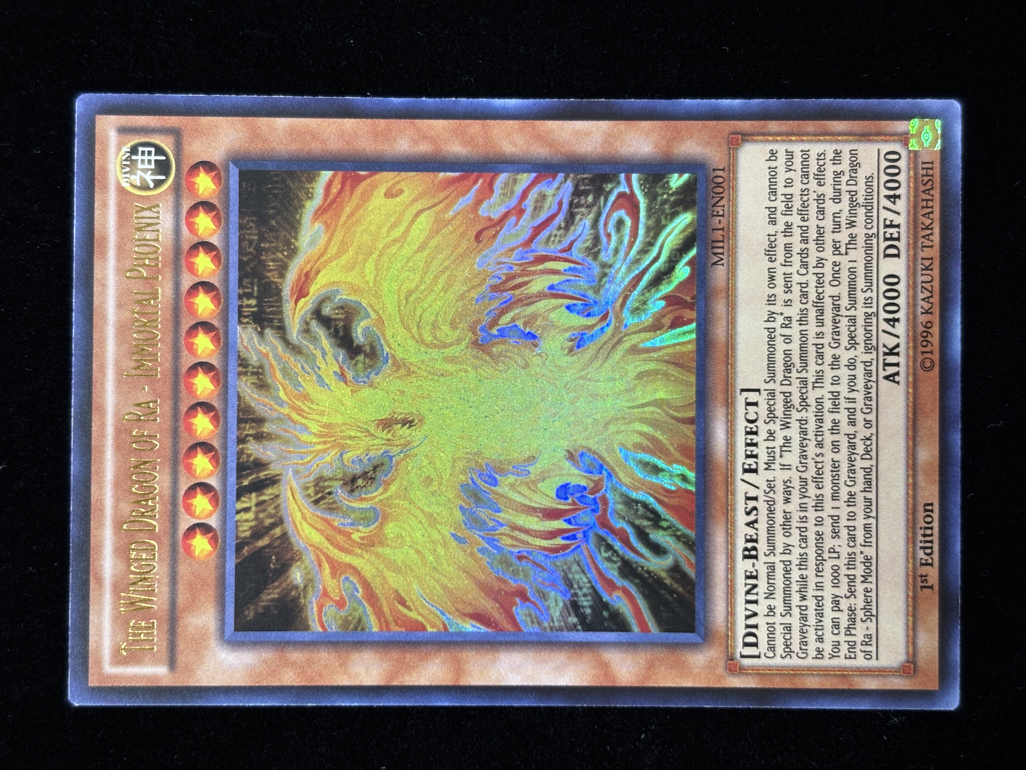 【状態B】●THE WINGED DRAGON OF RA-IMMORTAL PHOENIX(MIL1-EN001)(UR)