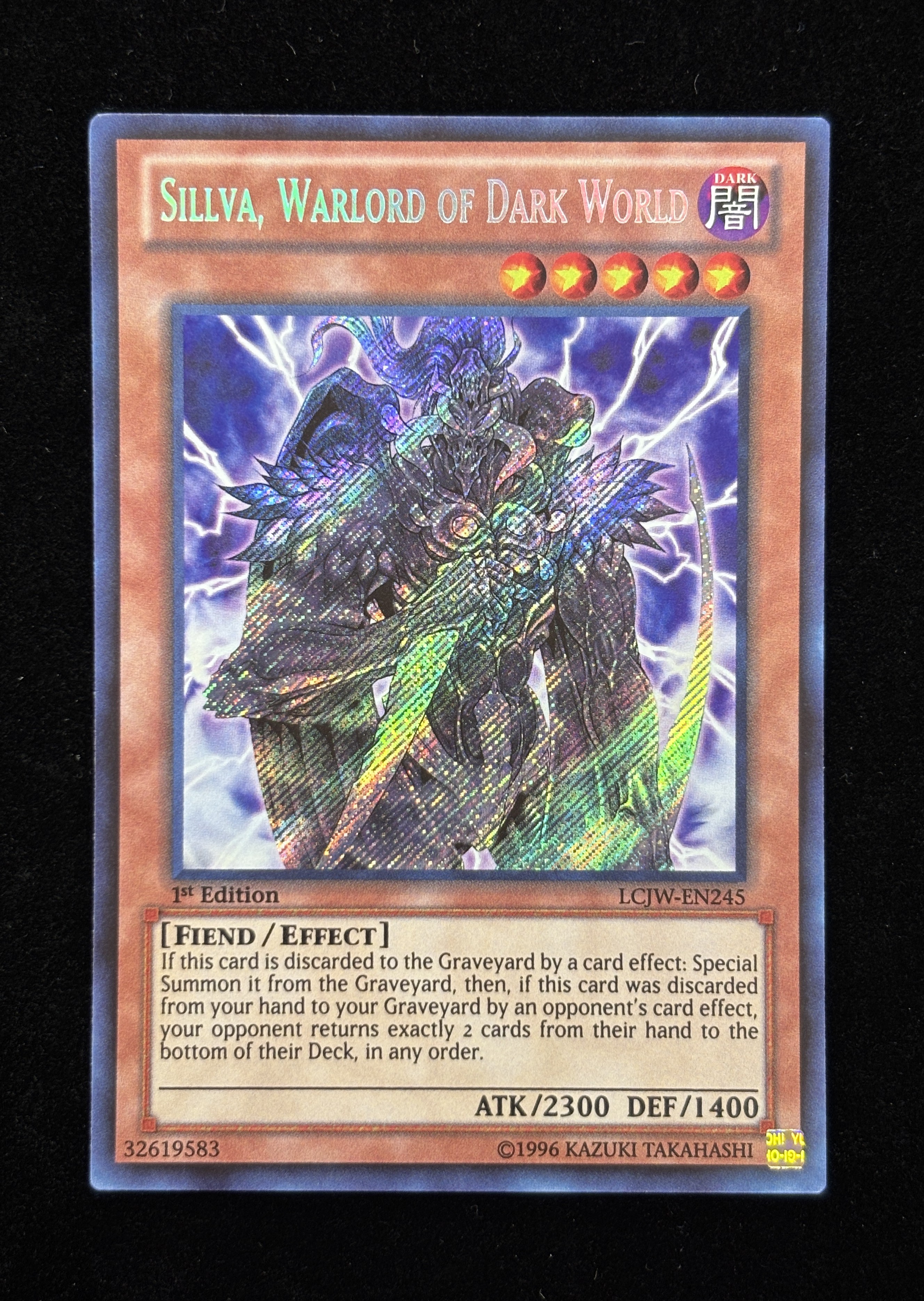 【状態B】●SILLVA, WARLORD OF DARK WORLD(LCJW-EN245)(SE)