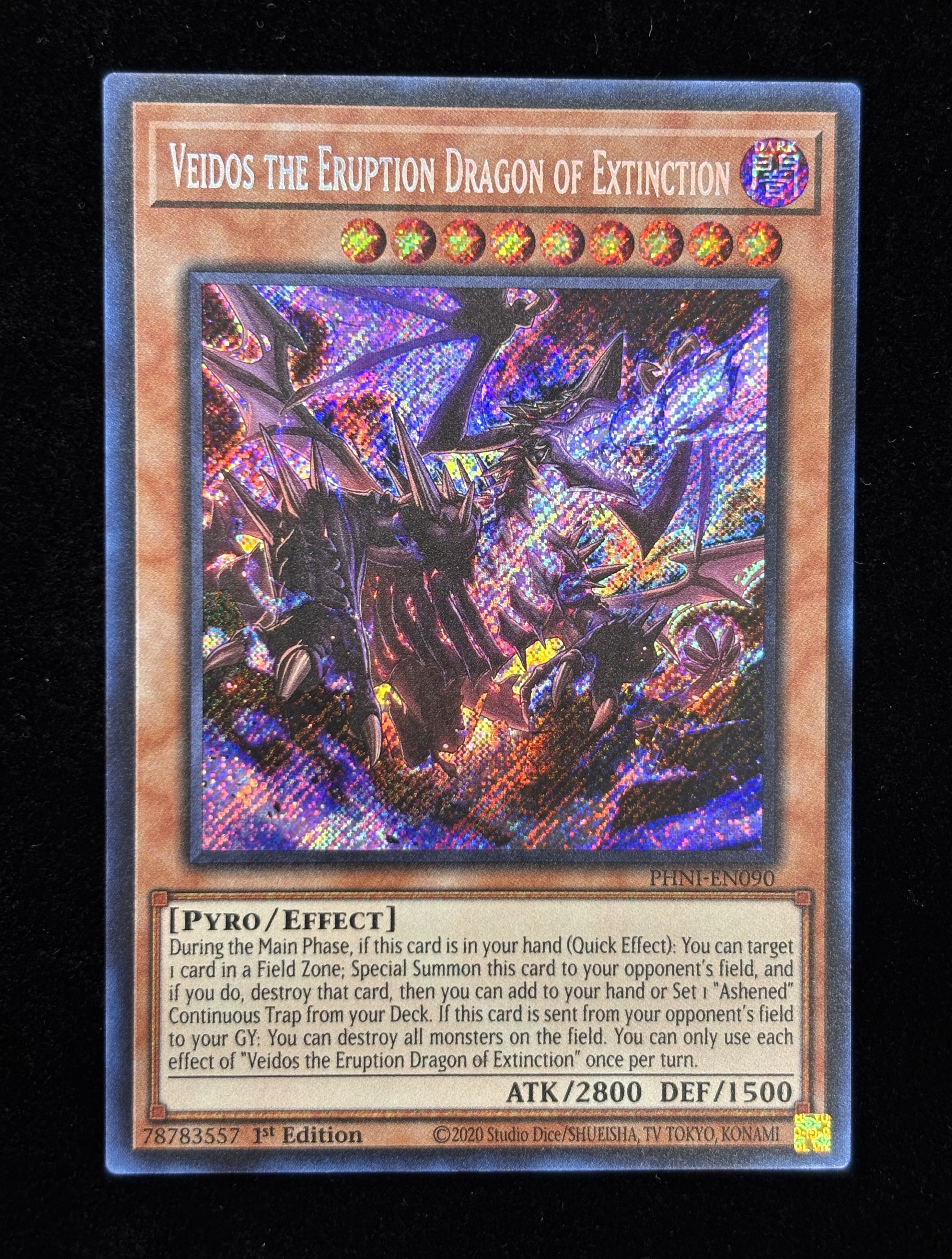 【状態B】●VEIDOS THE ERUPTION DRAGON OF EXTINCTION(PHNI-EN090)(SE)