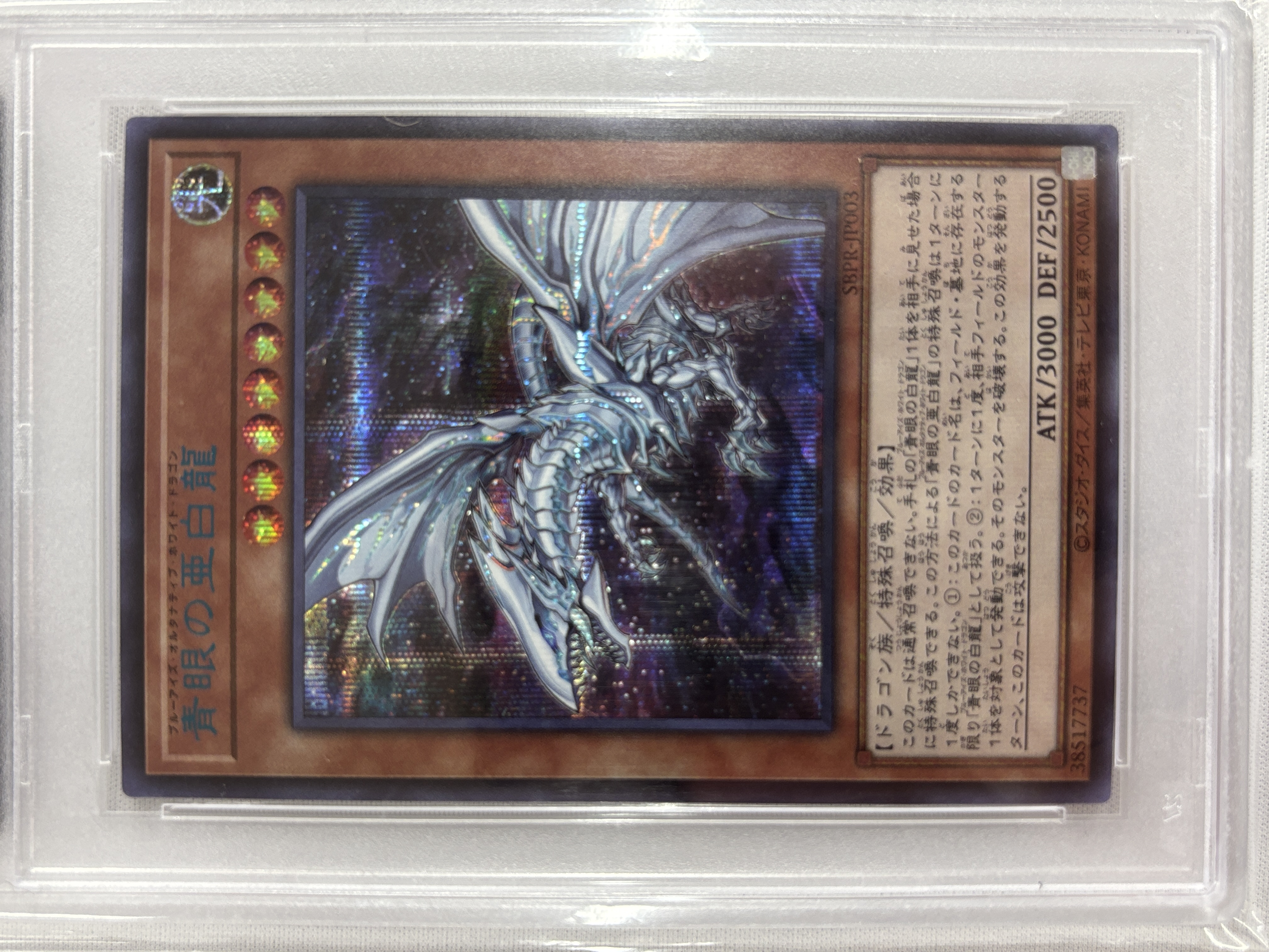 【PSA10】青眼の亜白龍【SPECIAL BLUE Ver.】〈SBPR-JP003〉