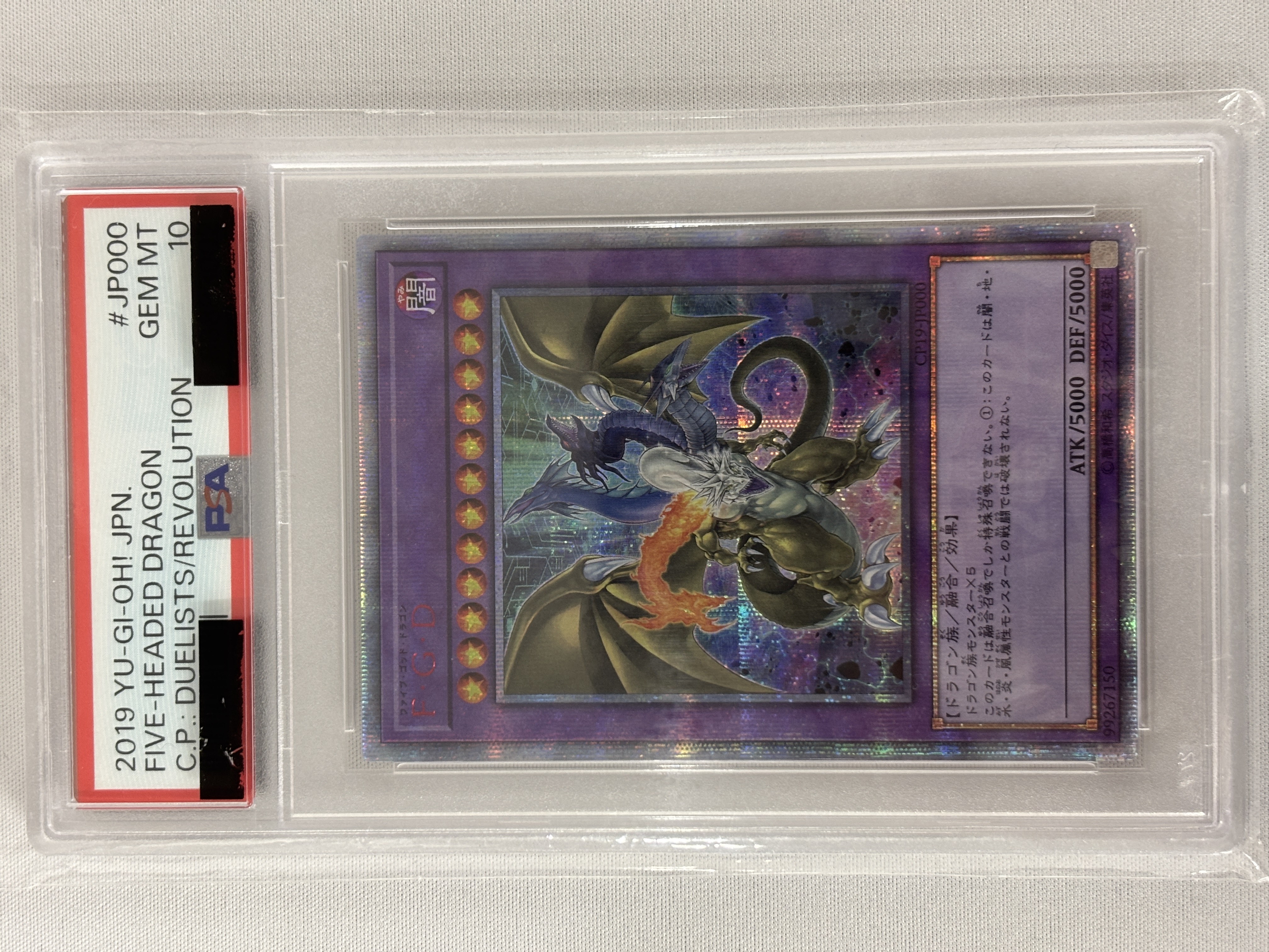 【PSA10】FGD【20thSE】〈CP19-JP000〉