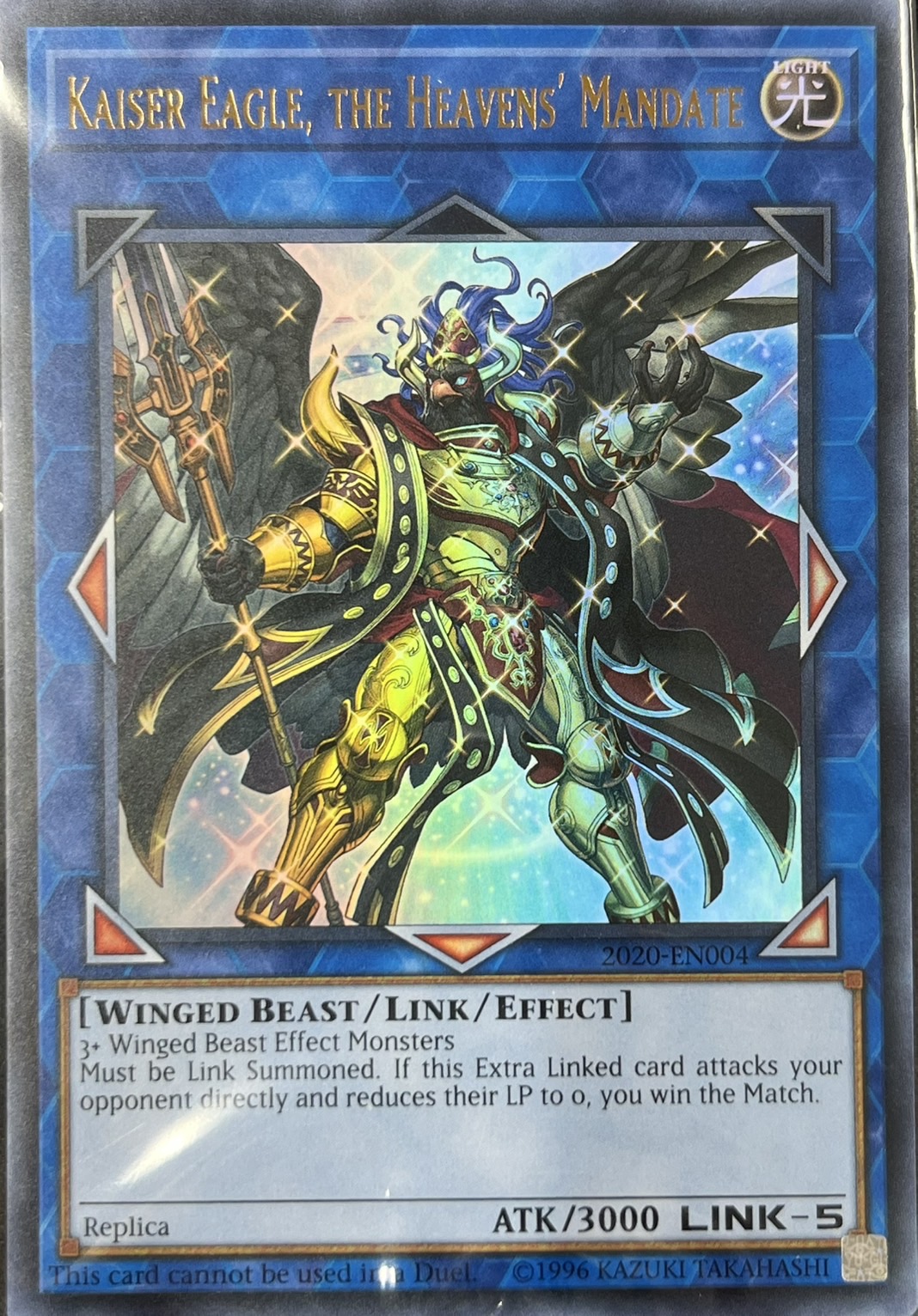 【状態B】(未開封)天元の荒鷲王-Kaiser Eagle the Heavens' Mandate【UR】〈2020-EN004〉
