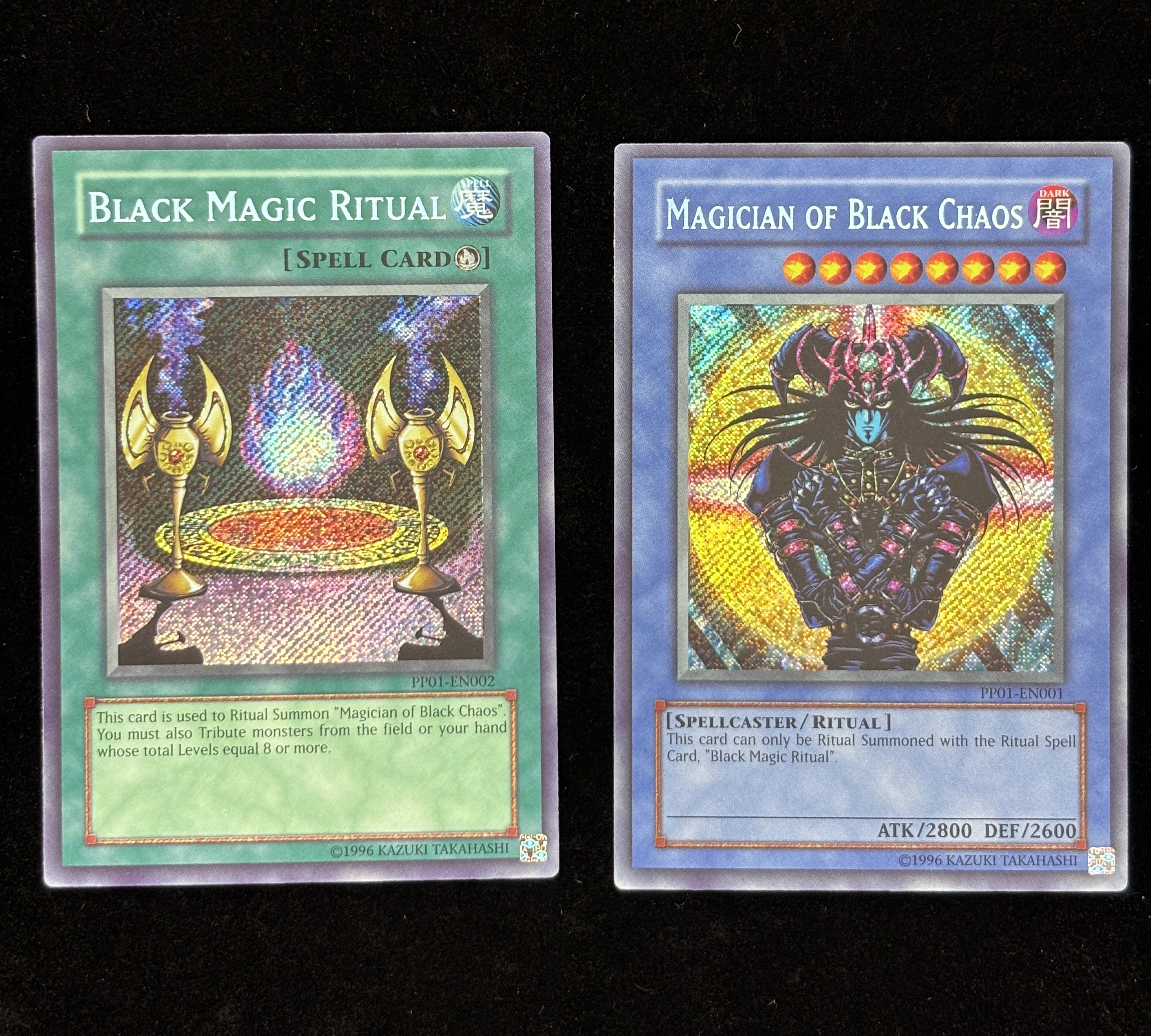 【状態C】●MARUMAGICIAN OF BLACK CHAOS(PP01-EN001/002)(SE)儀式セット