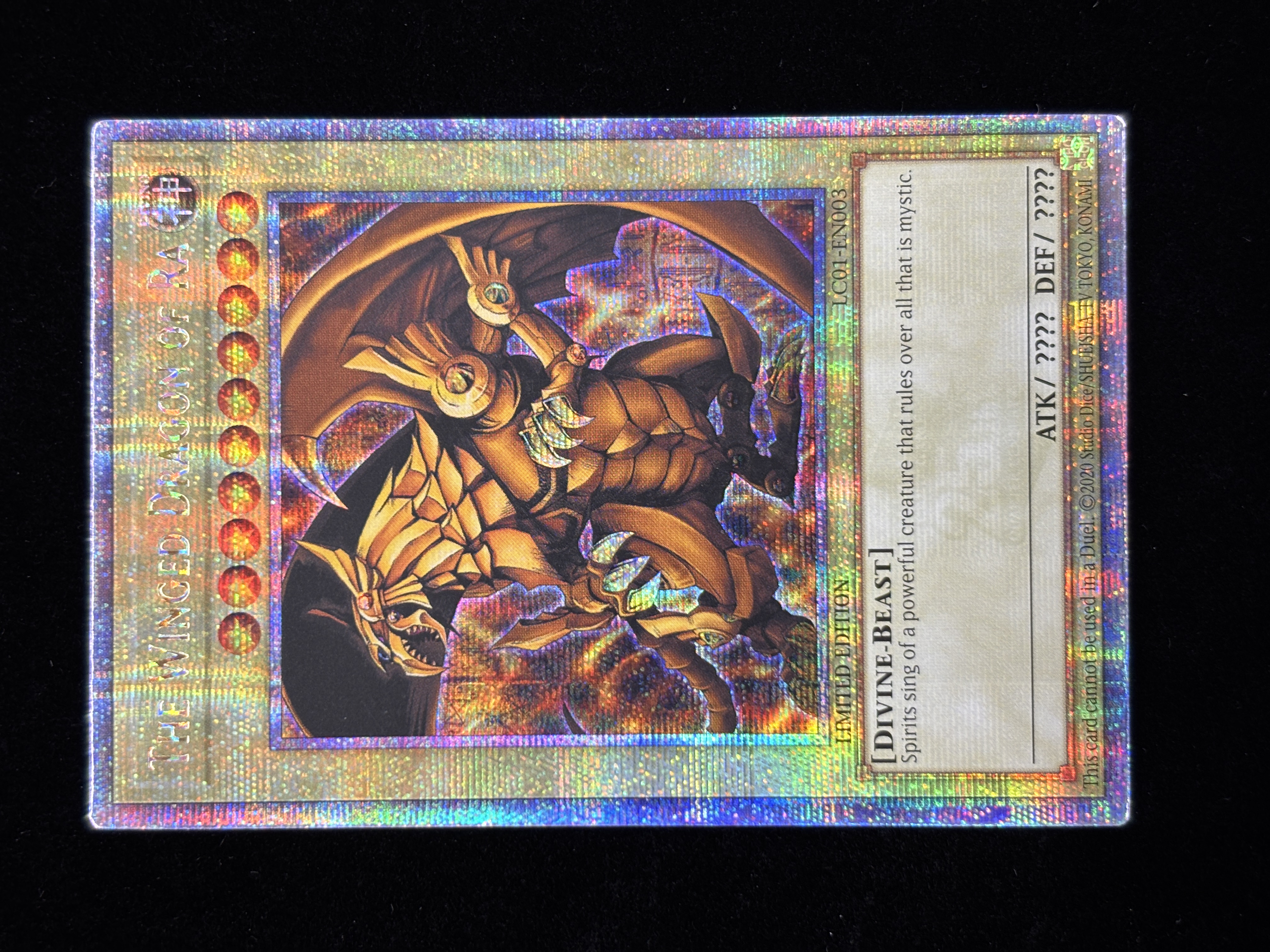 【状態C】●THE WINGED DRAGON OF RA(LC01-EN003)(QCSE)A