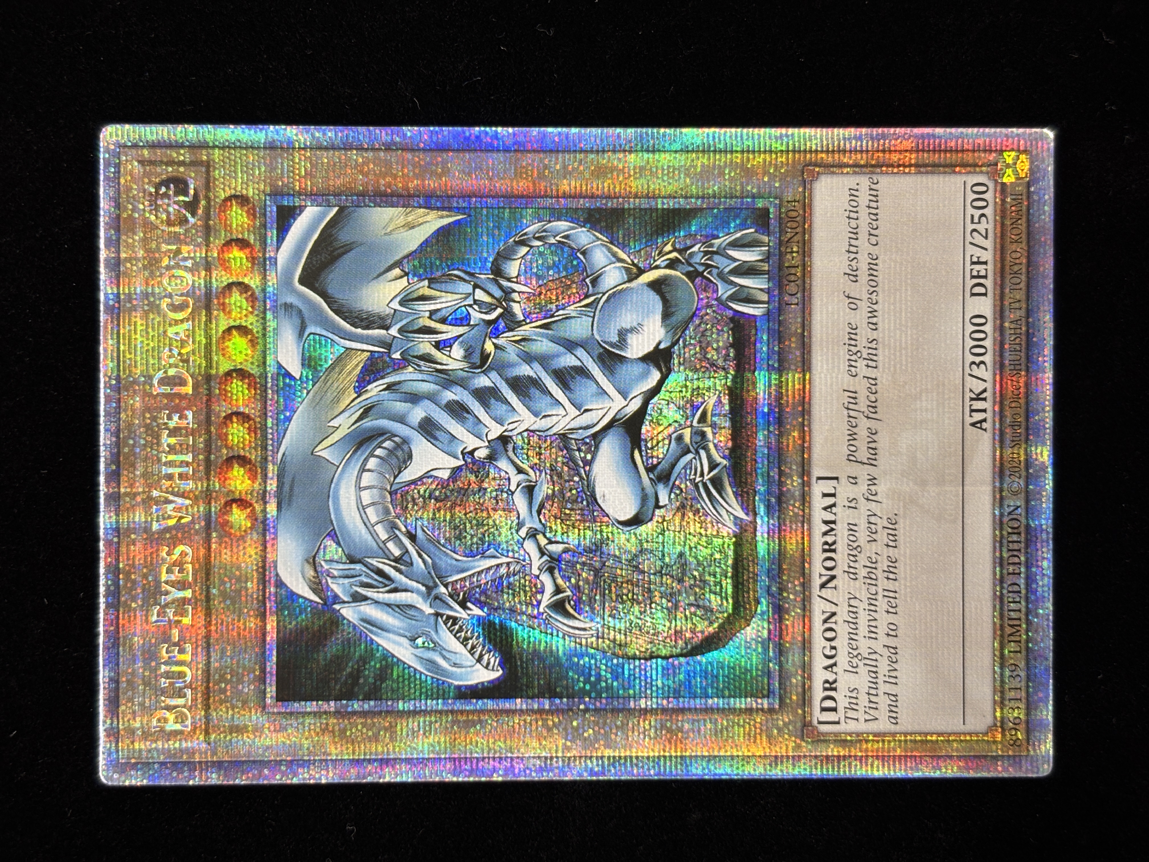 【状態C】●BLUE-EYES WHITE DRAGON(LC01-EN004)(QCSE)