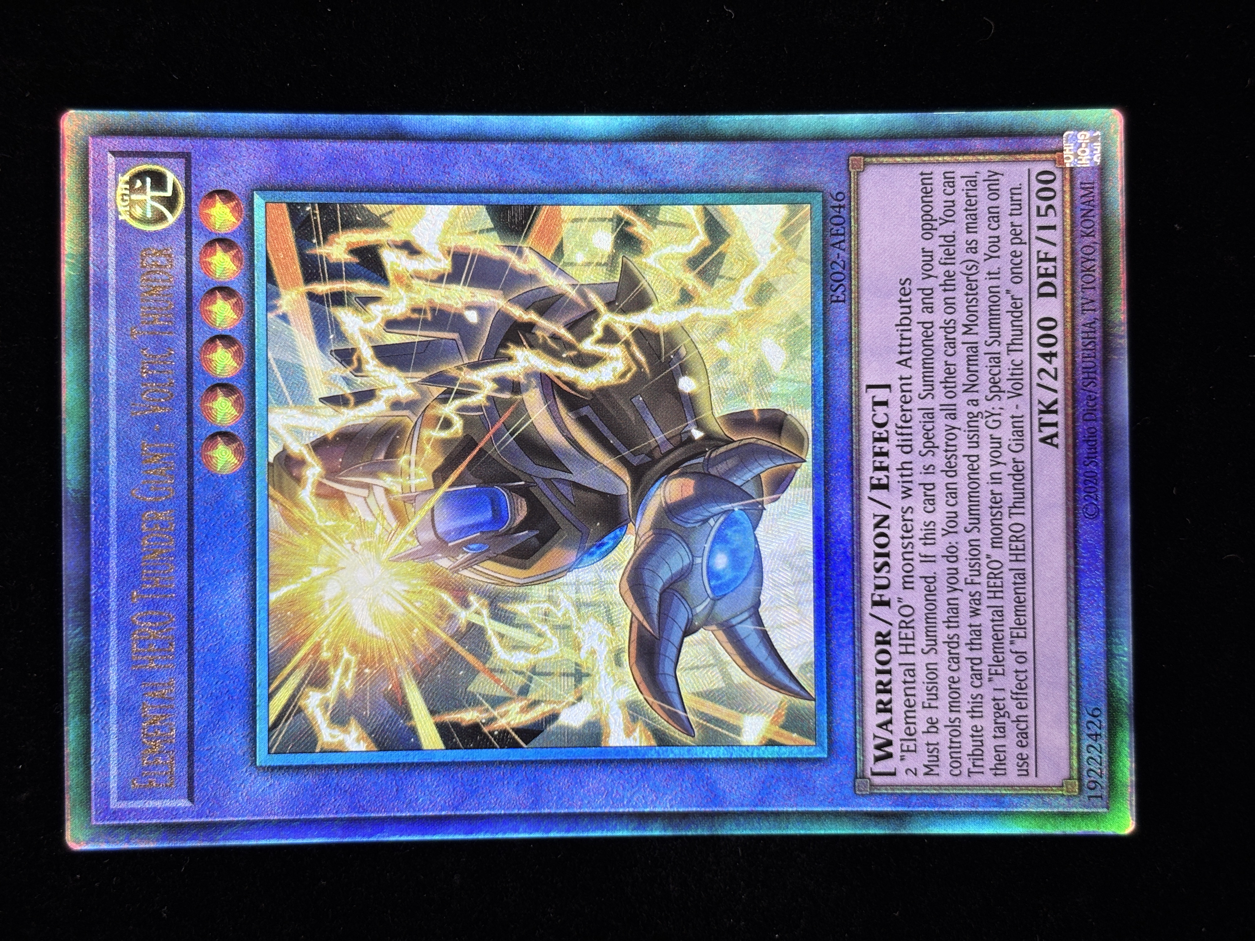 【状態B】●ELEMENTAL HERO THUNDER GIANT-VOLTIC THUNDER(ES02-AE046)(UL)