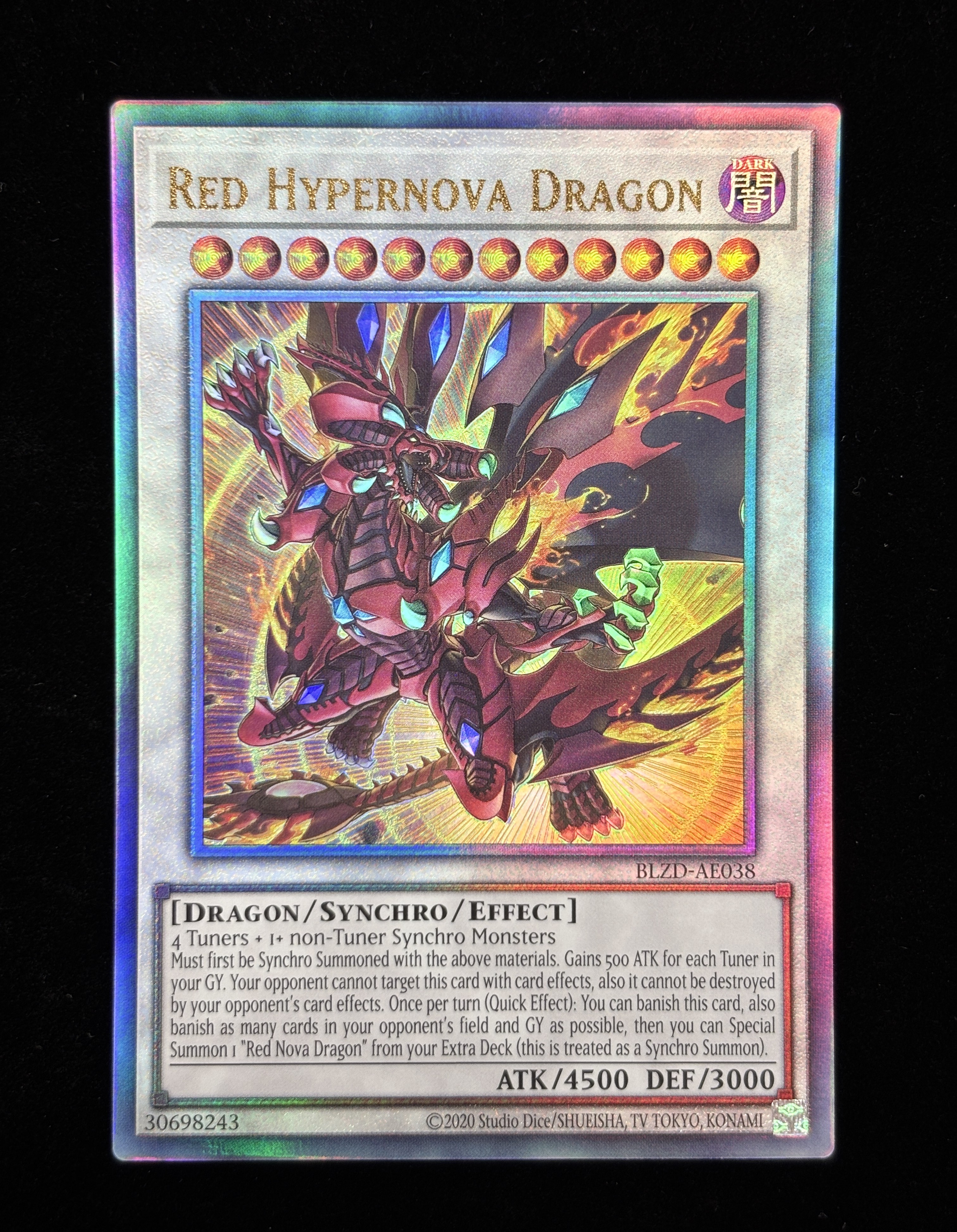 【状態B】●RED HYPERNOVA DRAGON(BLZD-AE038)(UL)
