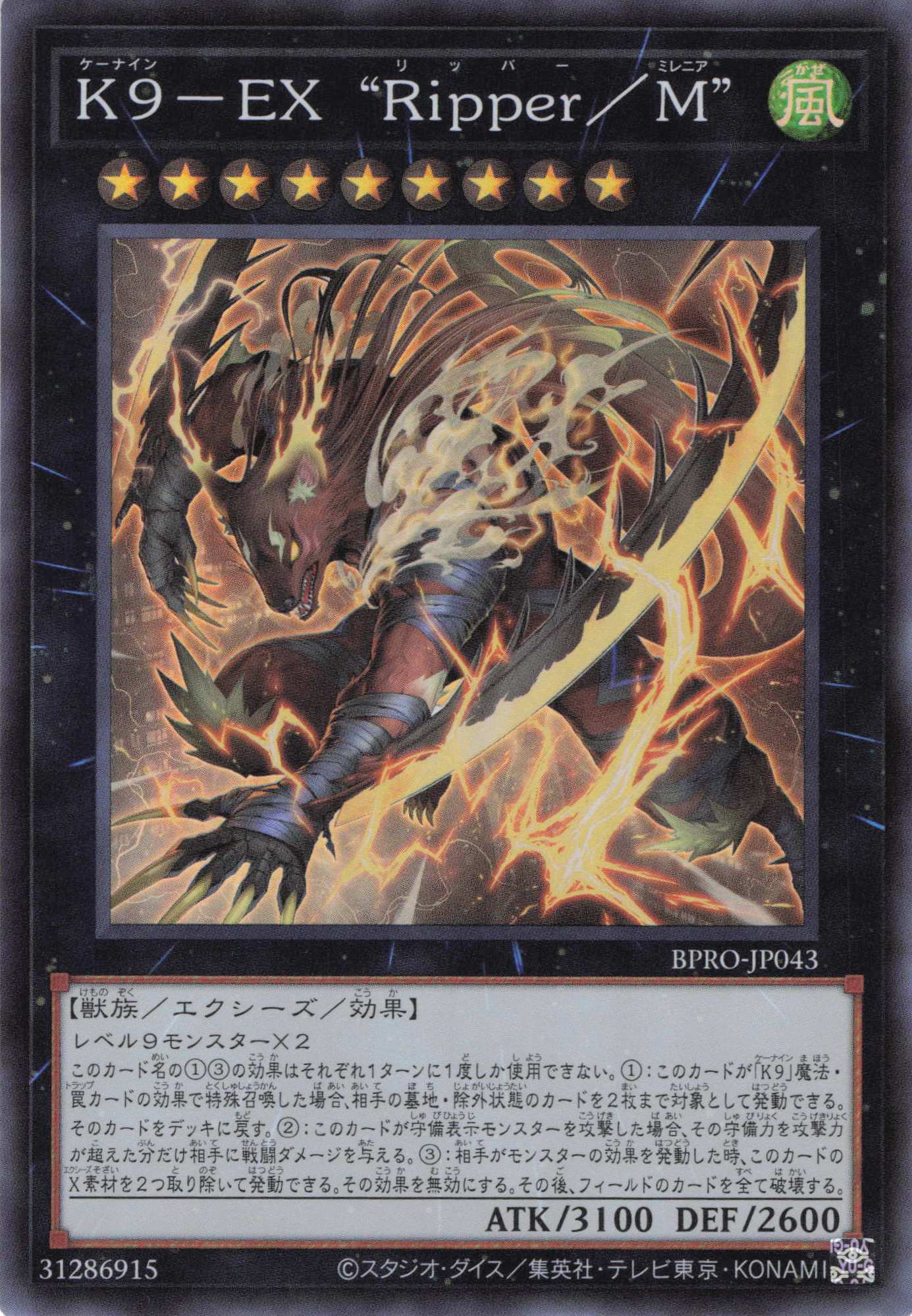 【状態B】K9EXRipper/M【SR】〈BPRO-JP043〉