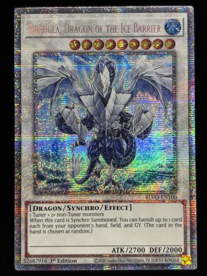 【状態B】●(北米版)TRISHULA, DRAGON OF THE ICE BARRIER(BLVO-EN100)(Starlight)