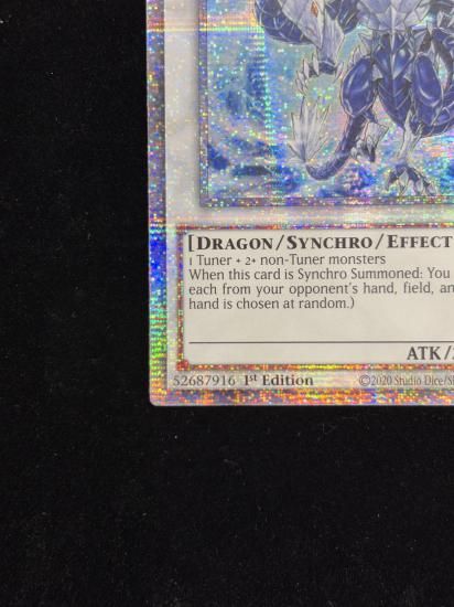 【状態B】●(北米版)TRISHULA, DRAGON OF THE ICE BARRIER(BLVO-EN100)(Starlight)