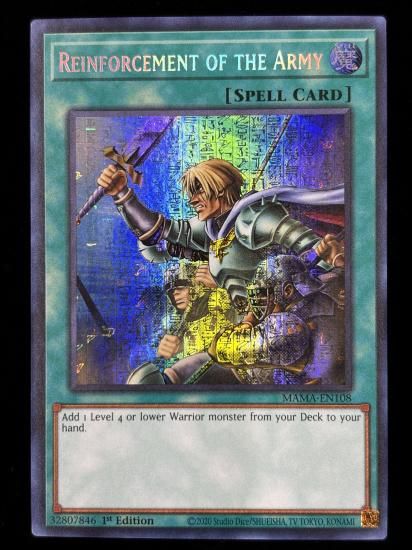 【状態A】●(北米1st)REINFORMENT OF THE ARMY(MAMA-EN108)(SE+Pharaoh's)