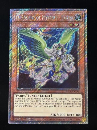 【状態A】●(EU版)THE AGENT OF MYSTERY-EARTH(RA04-EN146)(Platinum)