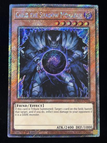 【状態A】●(EU版)CAIUS THE SHADOW MONARCH(RA03-EN194)(Platinum)