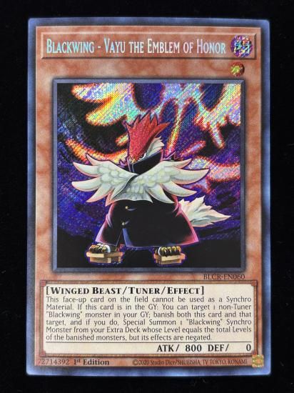 【状態B】●(北米版)BLACKWING-VAYU THE EMBLEM OF HONOR(BLCR-EN060)(SE)