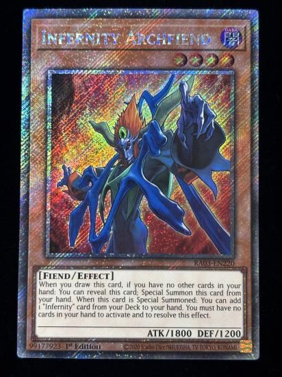 【状態A】●(EU版)INFERNITY ARCHFIEND(RA03-EN020)(Platinum)