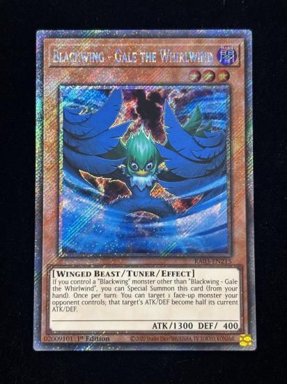 【状態C】●(EU版)BLACKWING-GALE THE WHIRLWIND(RA03-EN215)(Platinum)